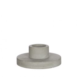 Kerzenständer grau D07cm H03cm 