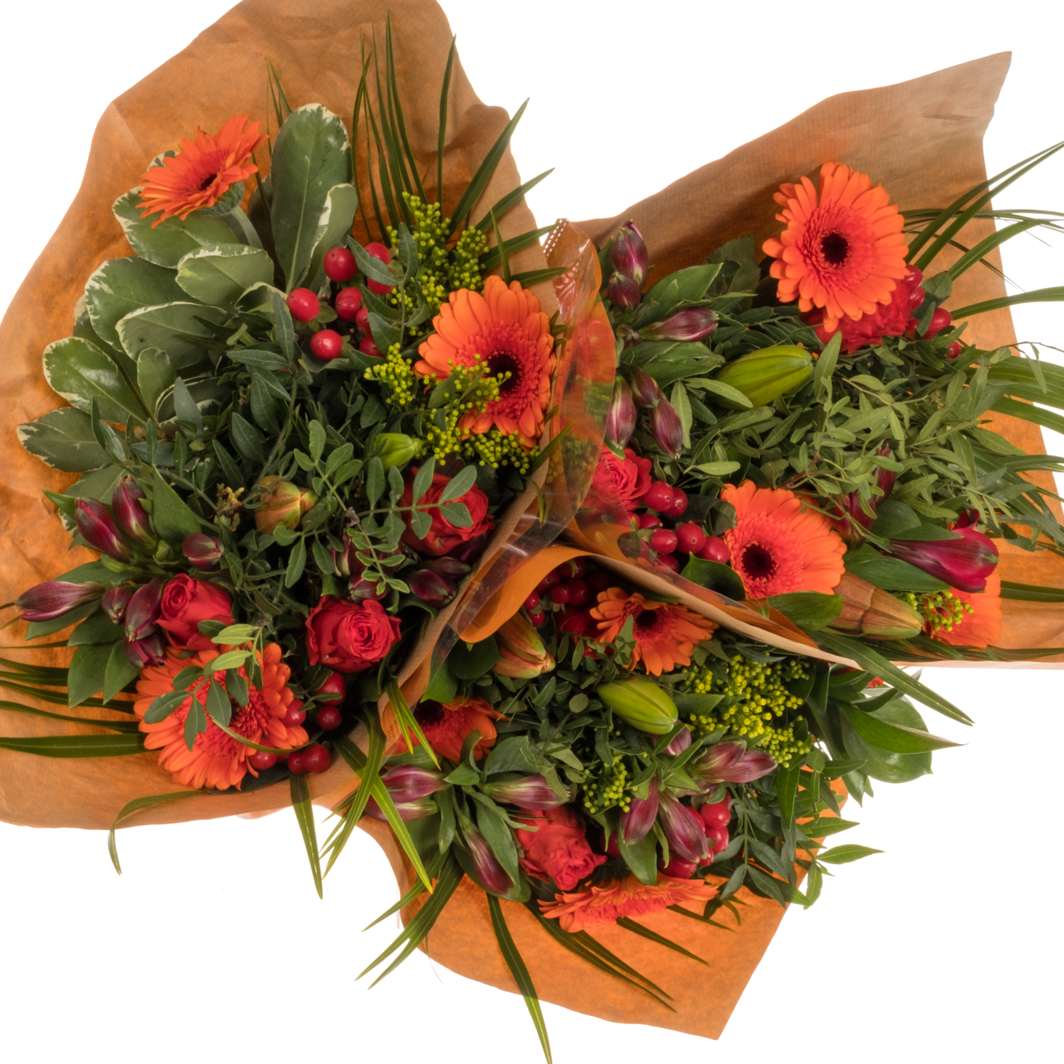 Strauß orange Rosen Speciaal 50cm 21 Stiele