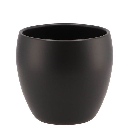 Keramik Übertopf Vinci schwarz matt D14cm H13cm