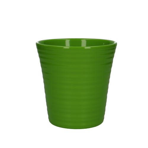 Keramik Orchidee Übertopf grün D13cm H13cm