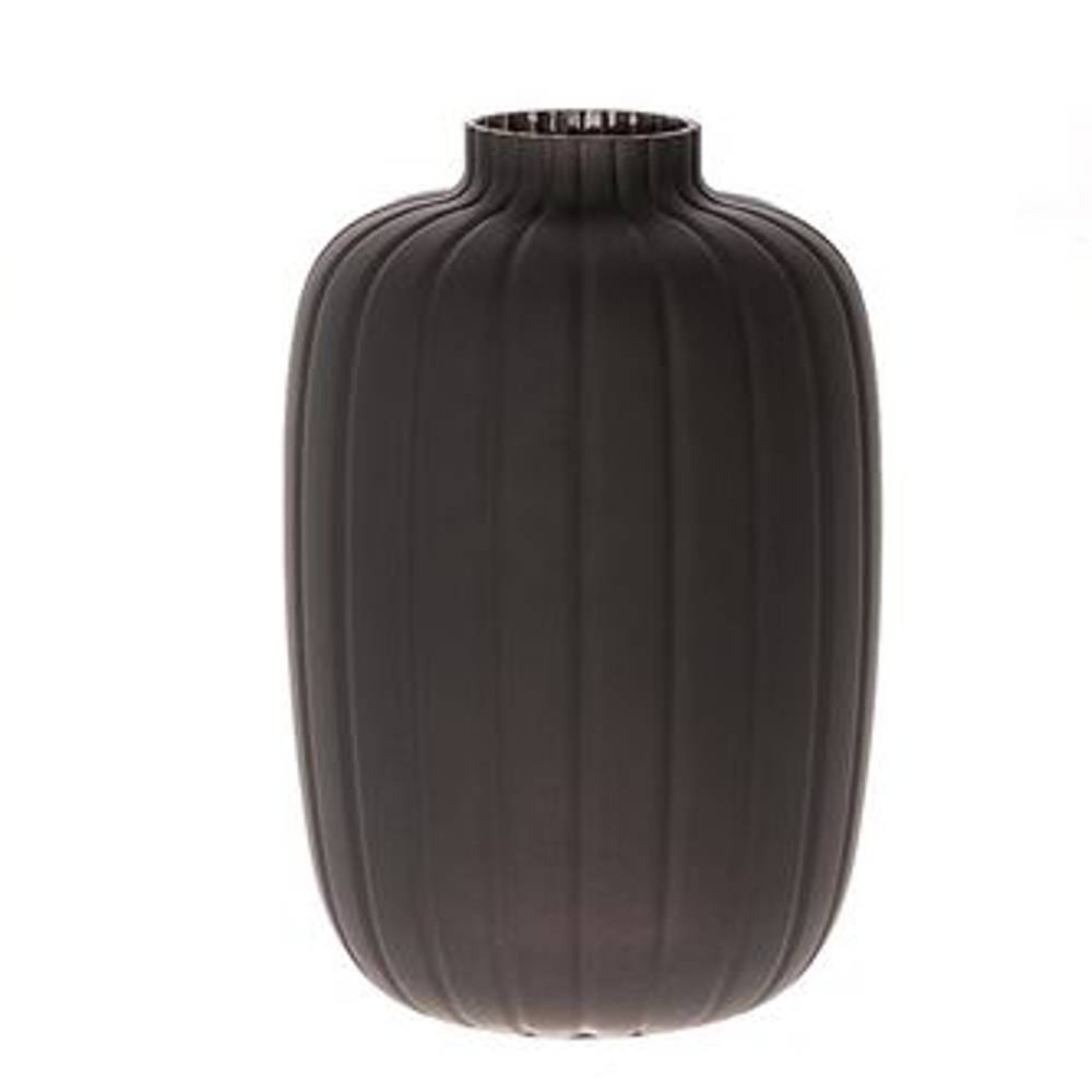 Glas Vase Dartmor schwarz D20cm H30cm