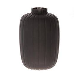 Glas Vase Dartmor schwarz D20cm H30cm