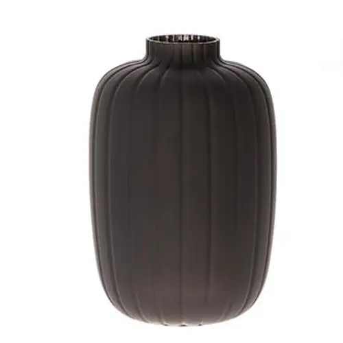 Glas Vase Dartmor schwarz D20cm H30cm