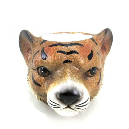 Keramik Übertopf Tiger braun D13cm H10cm
