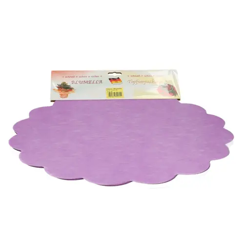 Dekostoff Blatt Blumella lila D44cm x25