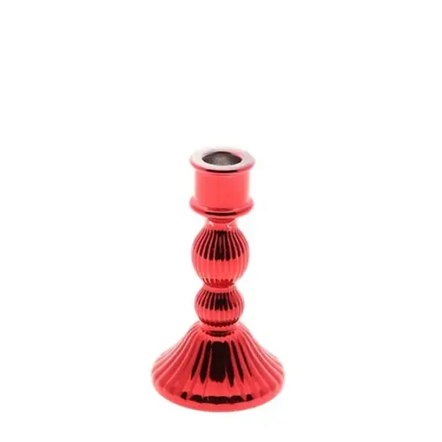 Kerzenständer Luxia rot D08.5cm H15cm