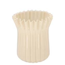 Glas Vase Imke Milky creme 18x18x23cm