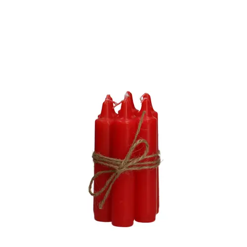 Kerzen Bündel rot H11cm x7