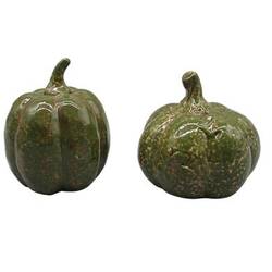 Keramix Kürbis grün mix D07.5cm H09.5cm