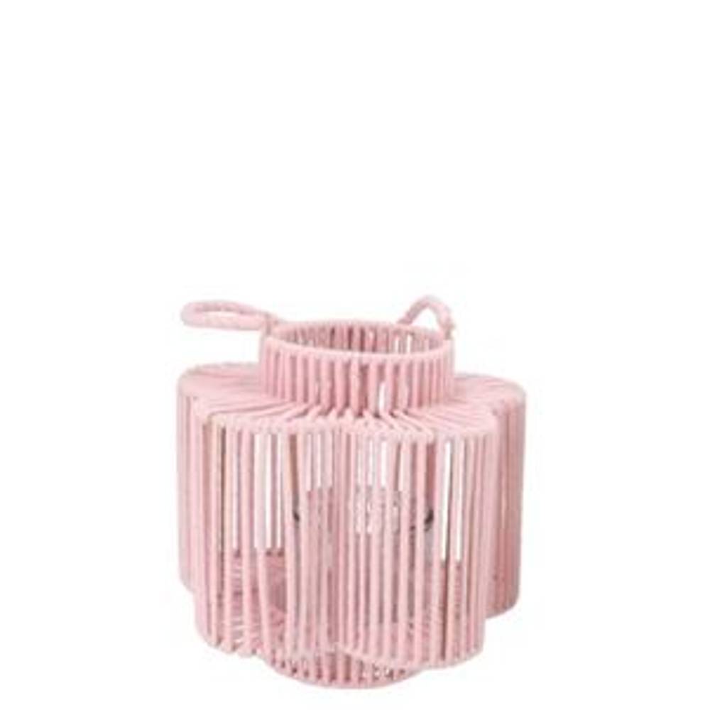 Laterne Cruz Blume rosa 12x23x24cm