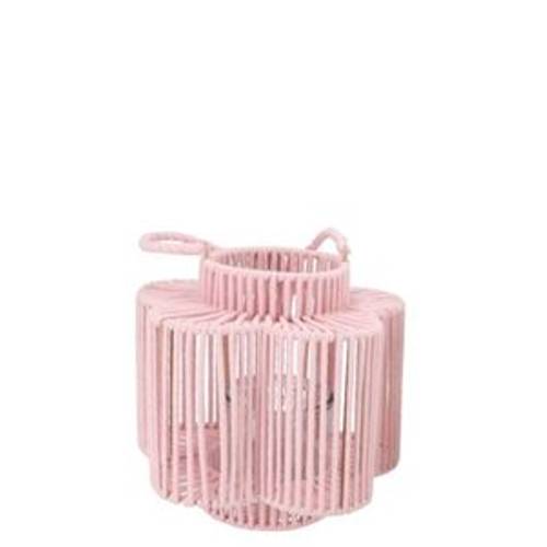 Laterne Cruz Blume rosa 12x23x24cm