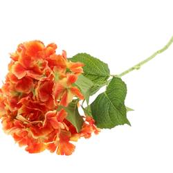 Seiden Hydrangea orange L80cm D25cm