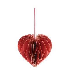 Hänger Herz faltbar rot D05cm H40cm