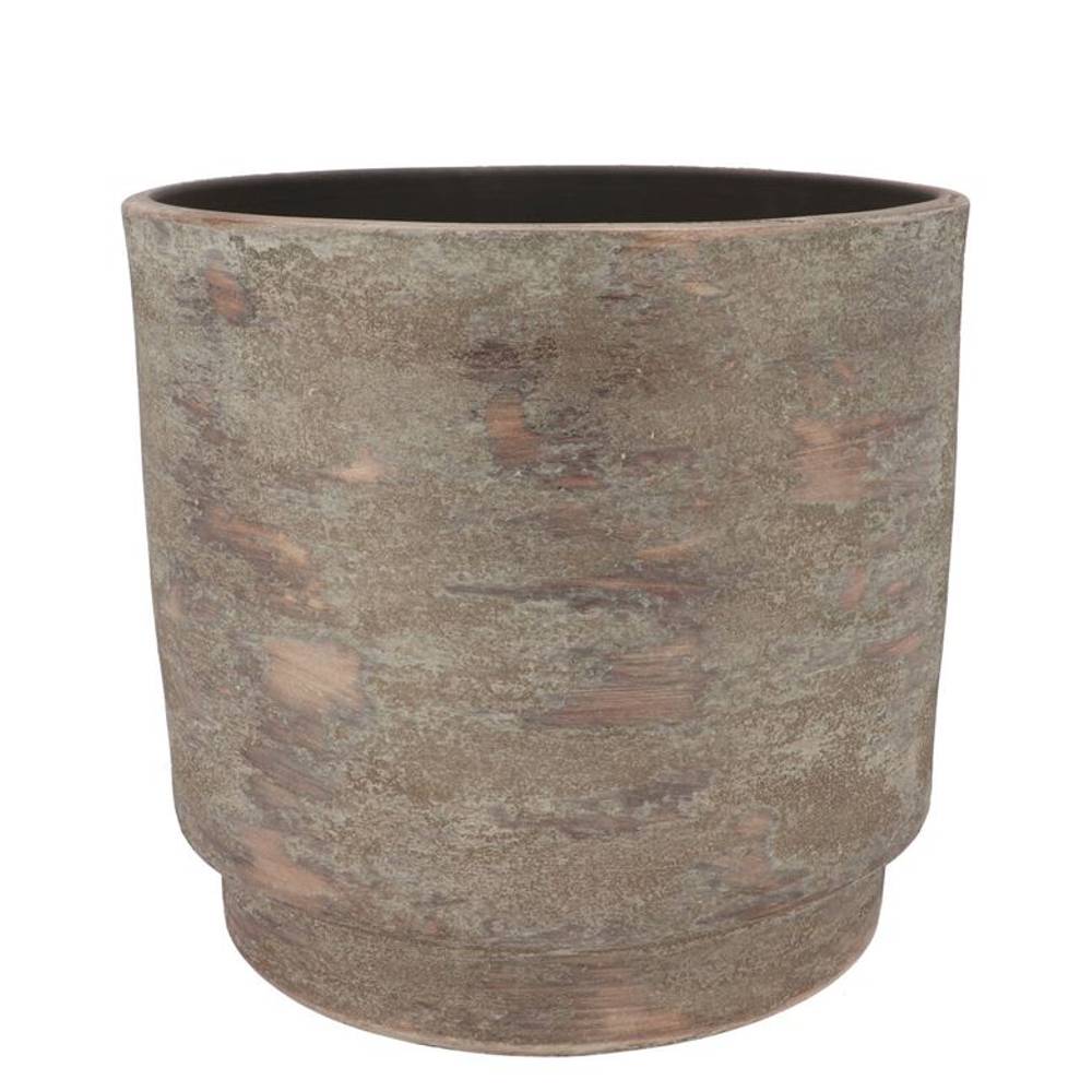 Keramik Übertopf Romy braun D24cm H22cm