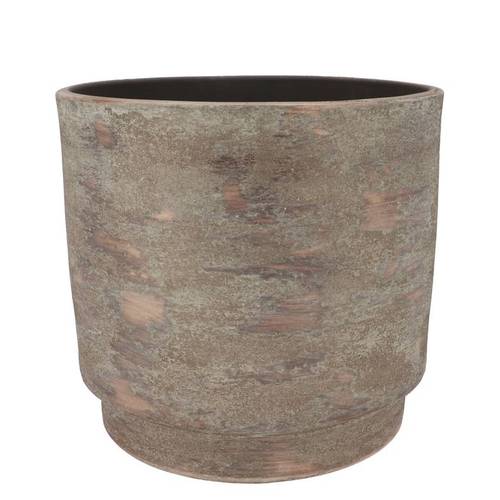 Keramik Übertopf Romy braun D24cm H22cm