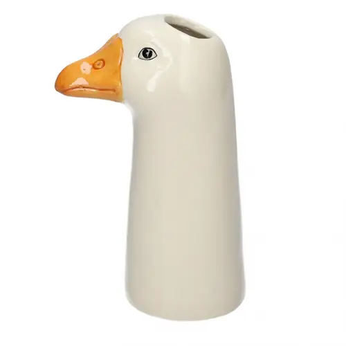 Keramik Vase Gänse D10/15cm H29cm