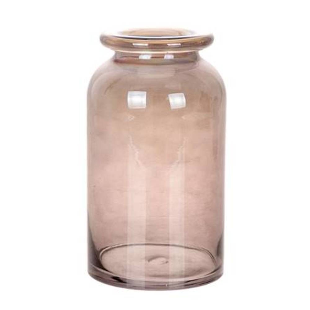Glas grau Vase Sweetie taupe D15cm H26cm