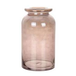 Glas grau Vase Sweetie taupe D15cm H26cm