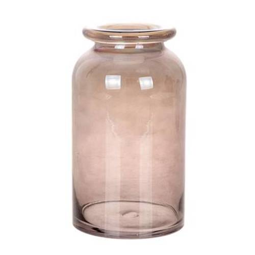 Glas grau Vase Sweetie taupe D15cm H26cm