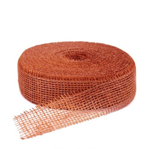 Band Jute terra braun 50mm 40m