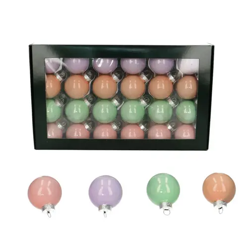Kugel pastel mix Perle D04cm x48