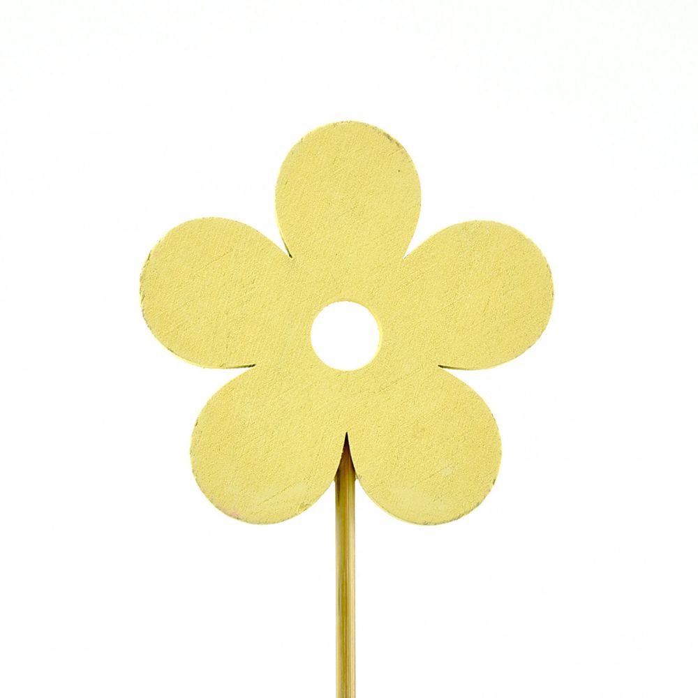 Blume auf Stab Gold 20cm 8cm