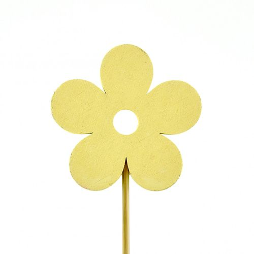 Blume auf Stab Gold 20cm 8cm