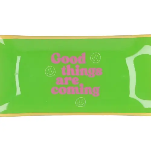 Teller Rechteck Good Things gün 20x10x02cm