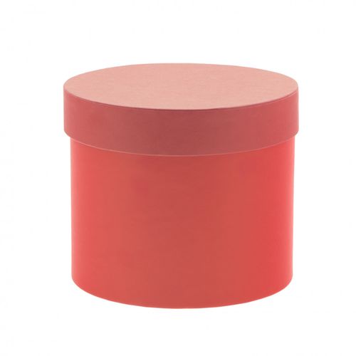 Hatbox Karton rot D15cm H13cm
