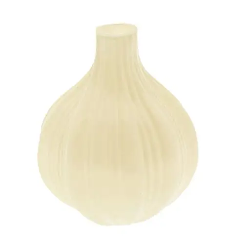 Glas Vase Velin creme D18cm H21cm