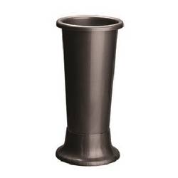 Kunststoff Vase Ideal grau D18cm H45cm