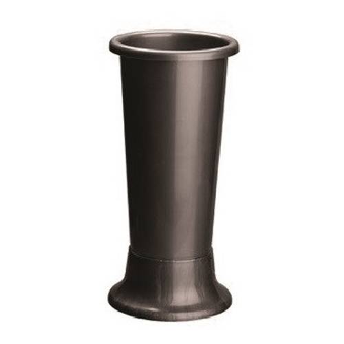 Kunststoff Vase Ideal grau D18cm H45cm