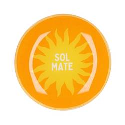 Teller Rund Sonne orange 18x18x02cm