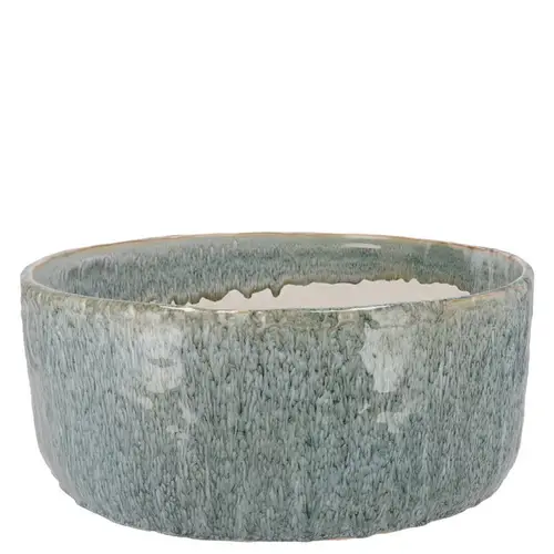 Keramik Schale Iron Stone blau 26x26x12cm