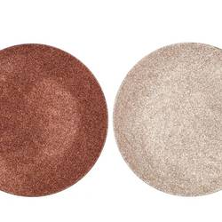 Melamine Teller bronze sand rund 40x40x02cm