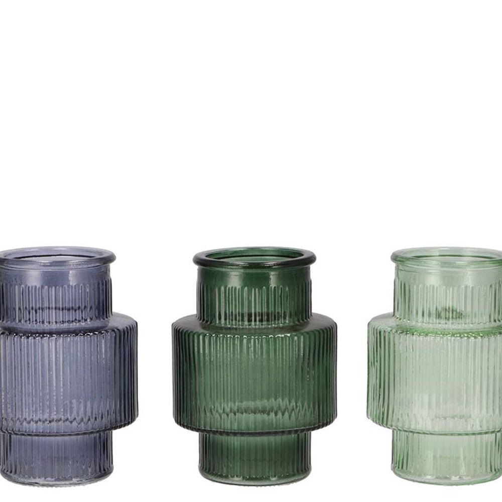 Glas Flasche Karakum Ocean mix D11cm H15cm