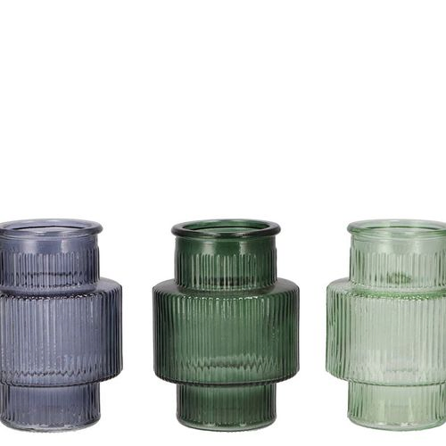 Glas Flasche Karakum Ocean mix D11cm H15cm