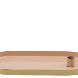 Kerzenständer Teller sand Oval 30x14x2,5cm