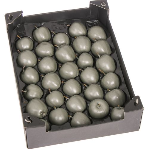 Apfel grün olive Metalic Wachs D5cm