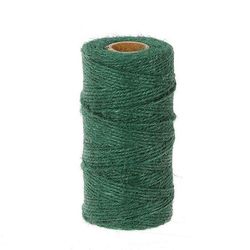 Seil Jute dunkel grün 2mm 100m