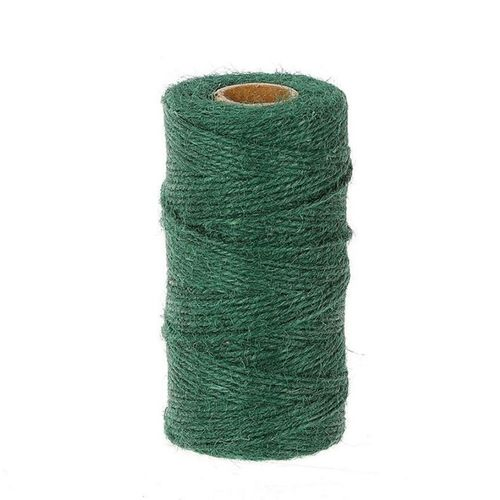 Seil Jute dunkel grün 2mm 100m