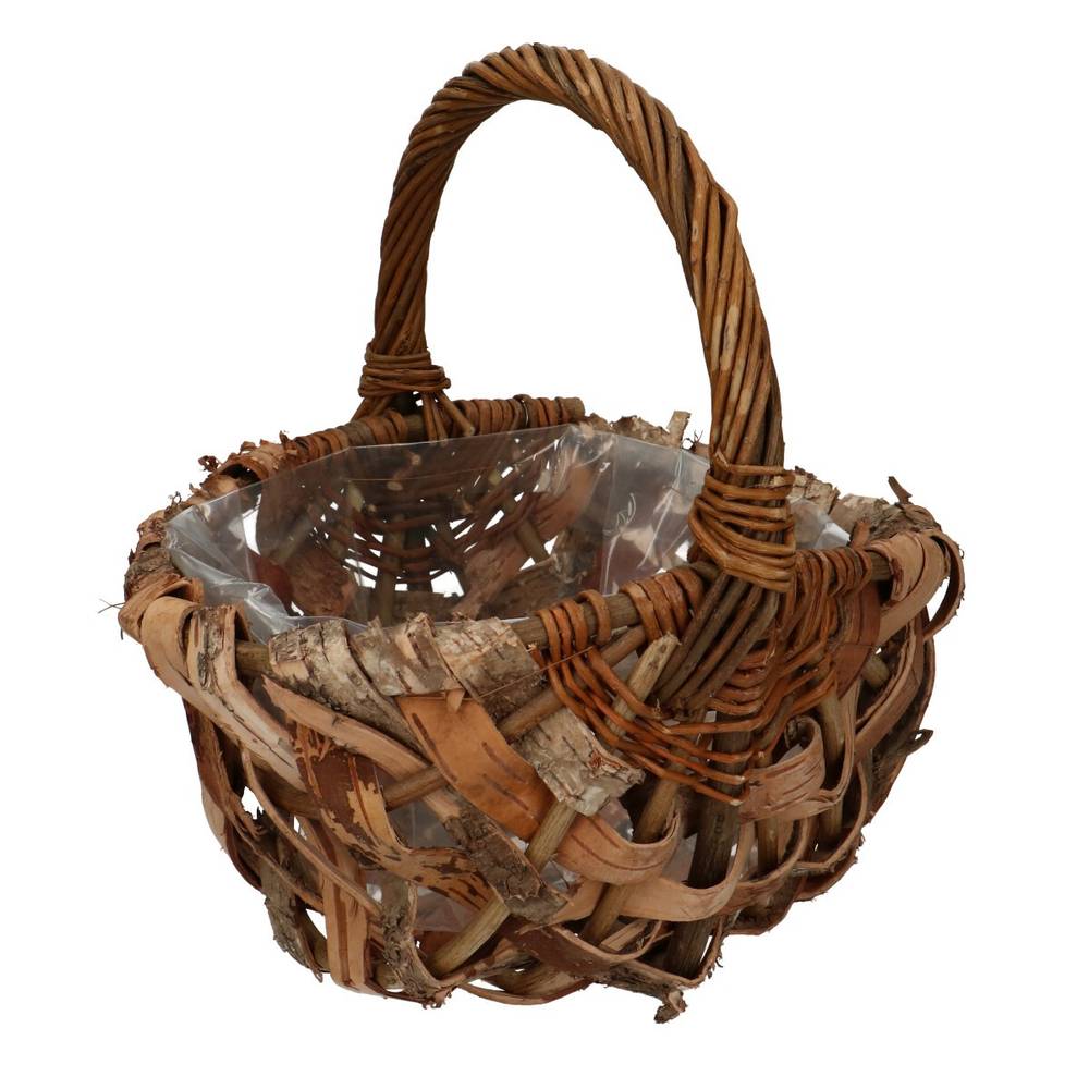 Korb Henkel braun 28x20x14/30cm