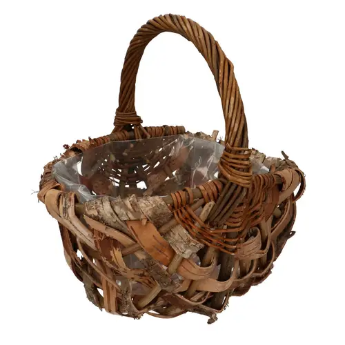 Korb Henkel braun 28x20x14/30cm