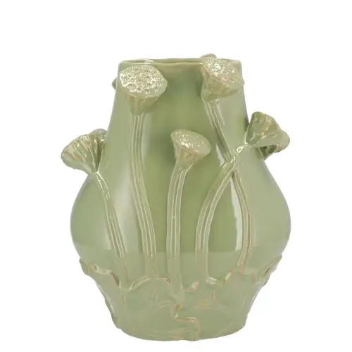 Keramik Vase Lotus Mara grün 24x18x30cm
