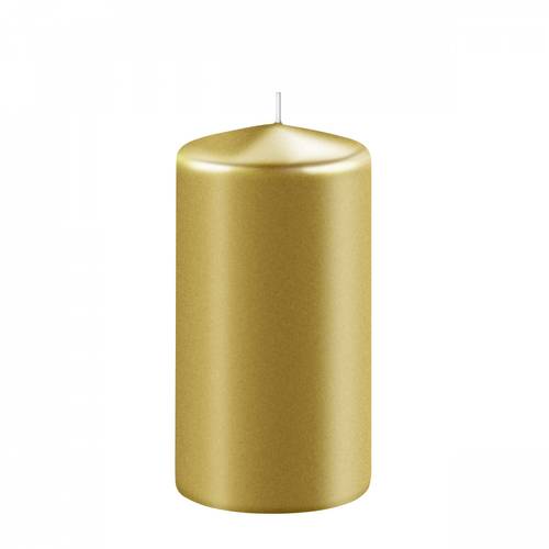 Stumpfkerze Safe gold D06cm H15cm