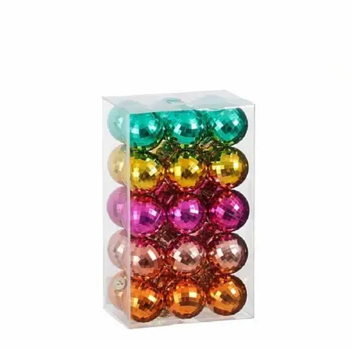 Kugel Plastik mix Disco D04cm x30