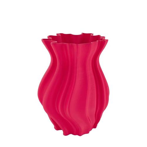 3D Vase fuchsia D20cm H28cm