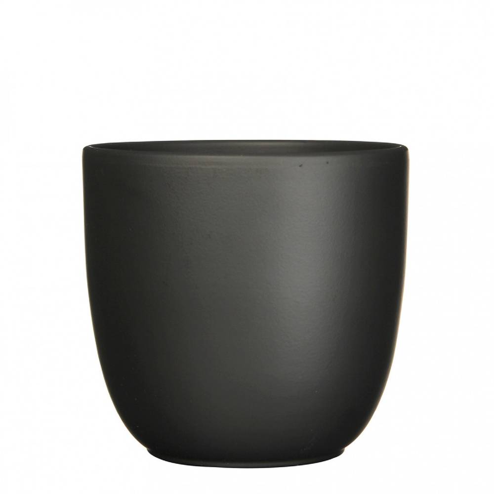 Keramik Übertopf Torino schwarz D22.5cm H20cm