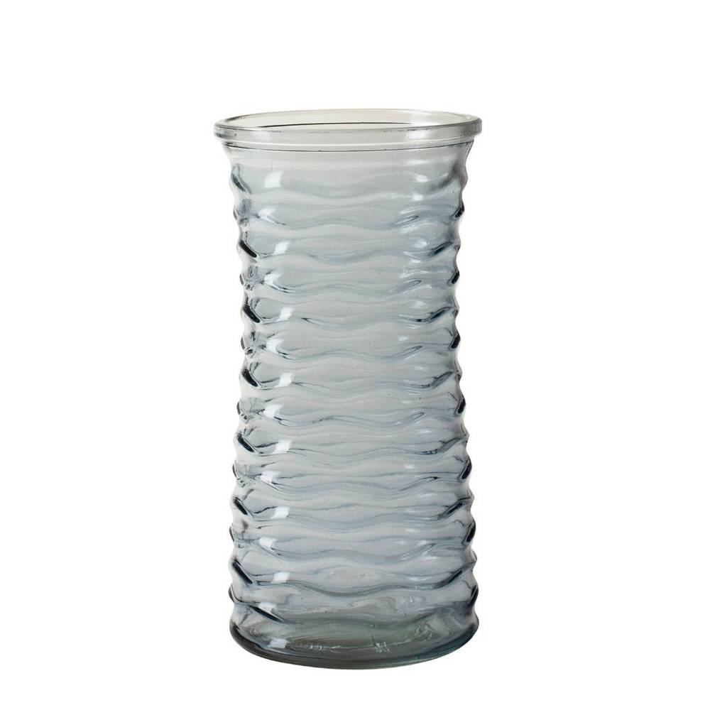 Glas Vase Egor blau D10.5cm H21.5cm 