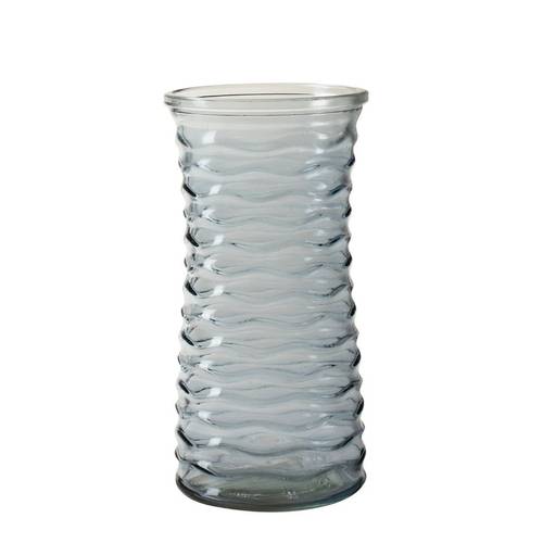 Glas Vase Egor blau D10.5cm H21.5cm 